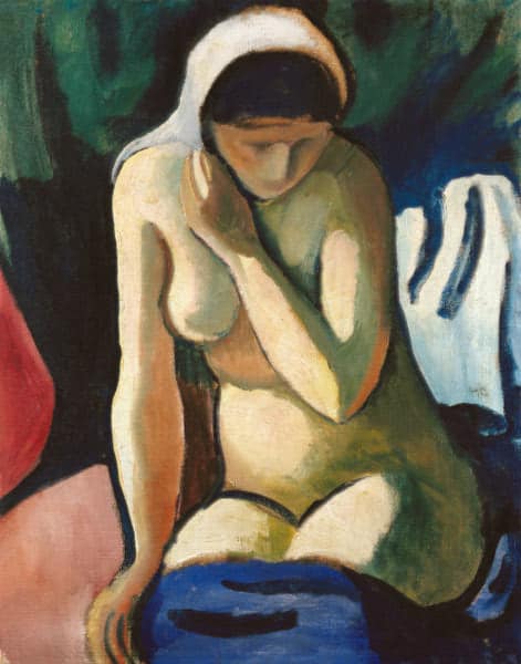 Ragazza nuda con un foulard – August Macke August Macke 70x85