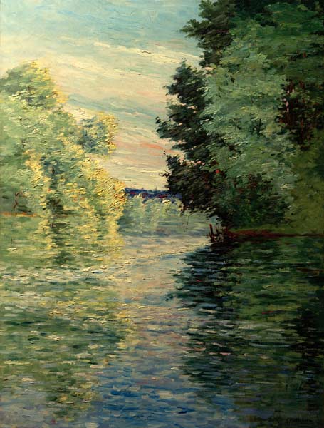 Il piccolo braccio della Senna vicino ad Argenteuil di Caillebotte Gustave Caillebotte 70x85