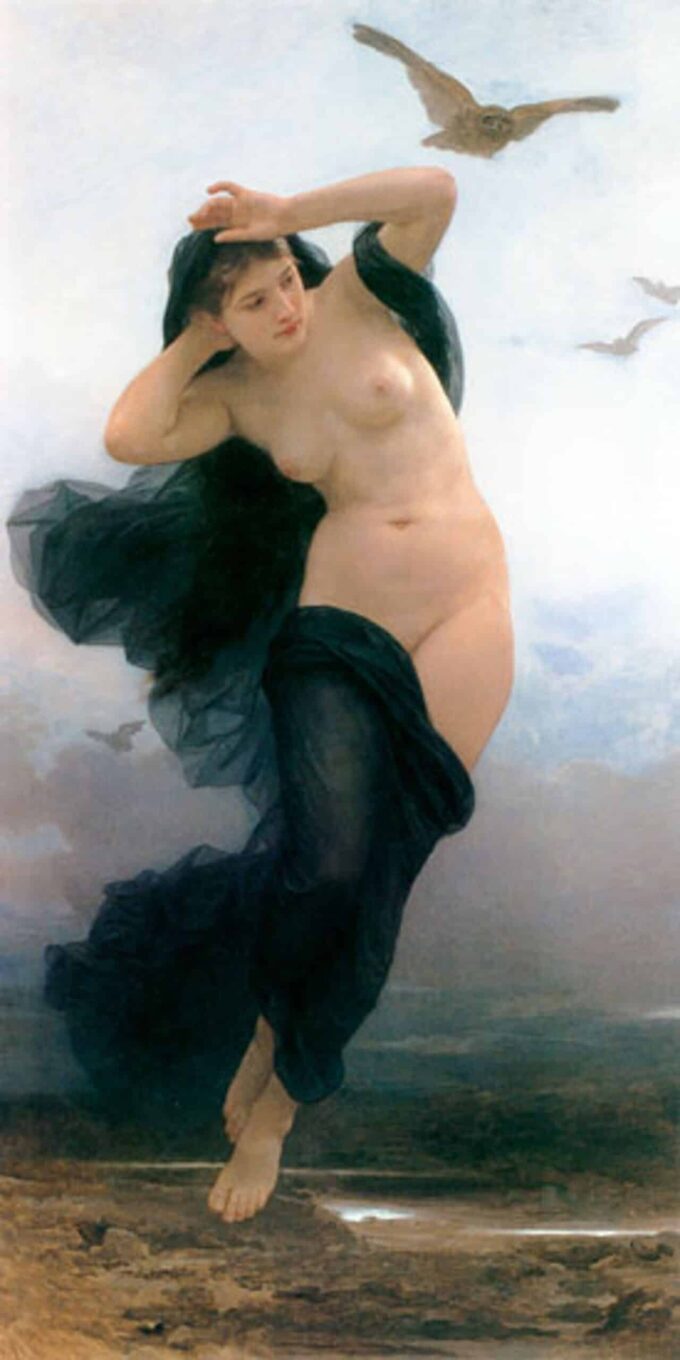 Notte – William Bouguereau William Bouguereau 70x140