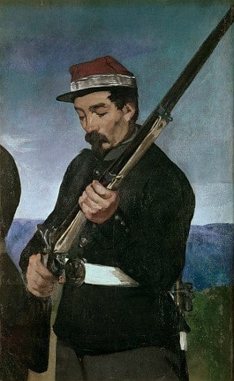 Ufficiale non commissionato con il suo fucile – Edouard Manet Édouard Manet 70x105