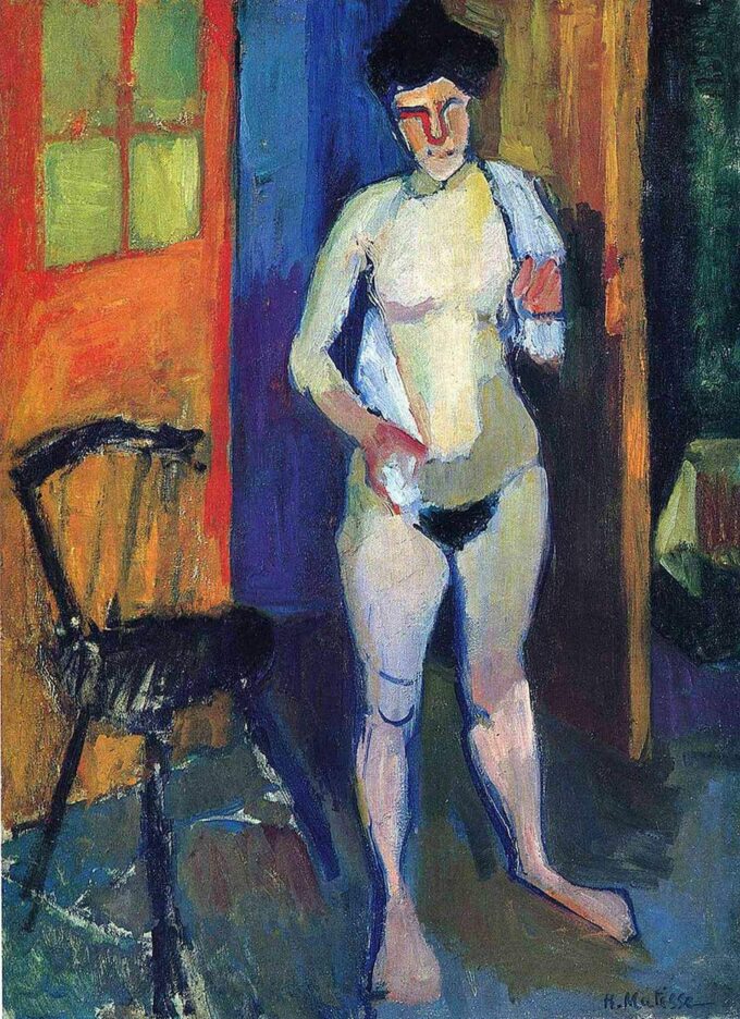 Nudo con un asciugamano bianco – Matisse Henri Matisse 70x105