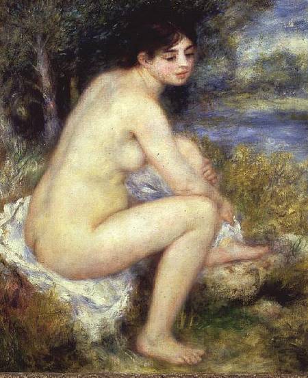 Nudo in un paesaggio – Pierre-Auguste Renoir Pierre-Auguste Renoir 70x85