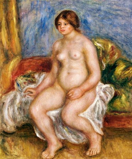 Donna nuda su cuscini verdi – Pierre-Auguste Renoir Pierre-Auguste Renoir 70x85