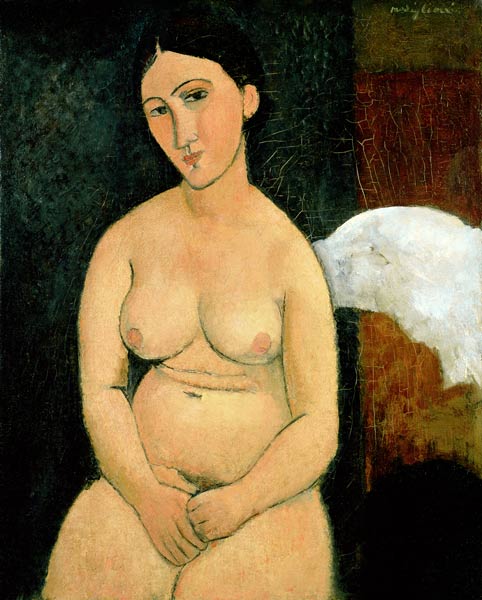 Nu assis (C.1917) – Amedeo Modigliani Amedeo Modigliani 70x85