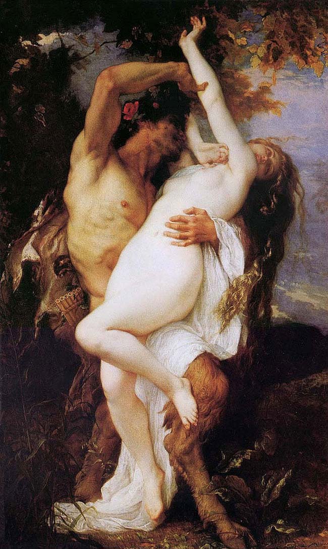 Ninfa e Satira – Alexandre Cabanel Alexandre Cabanel 70x120