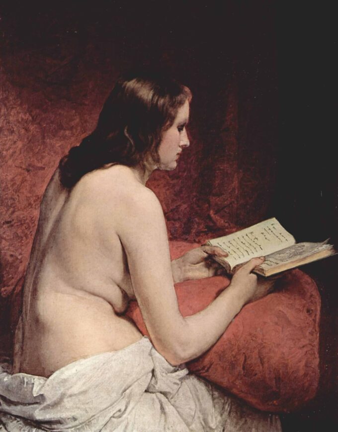 Odalisca con Libro – Francesco Hayez Francesco Hayez 70x85