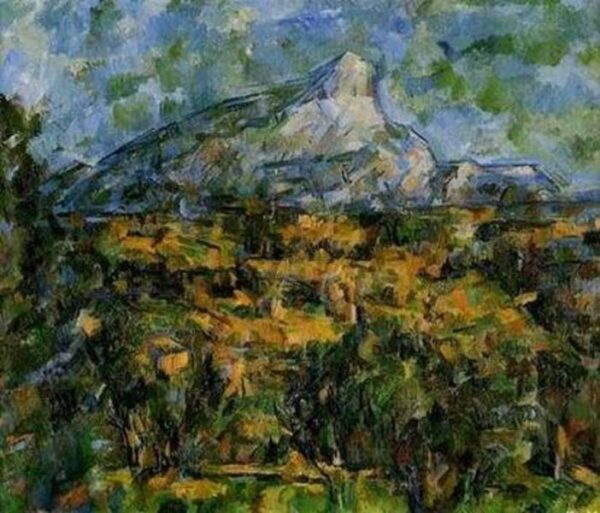 Paesaggio di Aix con il Monte Saint-Victoire – Paul Cézanne "Mont Sainte-Victoire" di Paul Cézanne 85x75