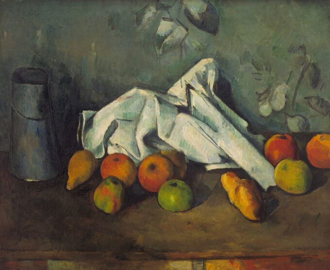 Bidone di latte e mele – Paul Cézanne Paul Cézanne 85x75