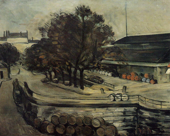 La Halle aux Vins, vista dalla rue de Jussieu – Paul Cézanne Paul Cézanne 85x75