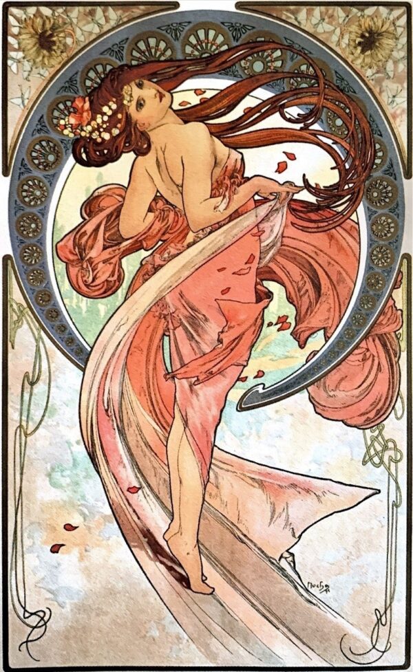 Quattro arti: La danza – Mucha Alfons Mucha 70x105