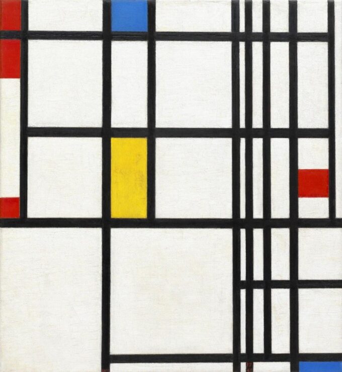 Composizione in rosso, blu e giallo – Mondrian Piet Mondrian 70x70