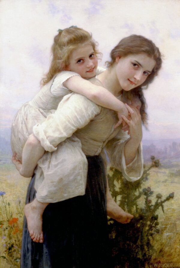 Un fardello piacevole – William Bouguereau William Bouguereau 70x105