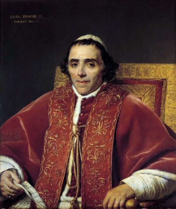 Ritratto di papa Pio VII – Jacques-Louis David Jacques-Louis David 70x85