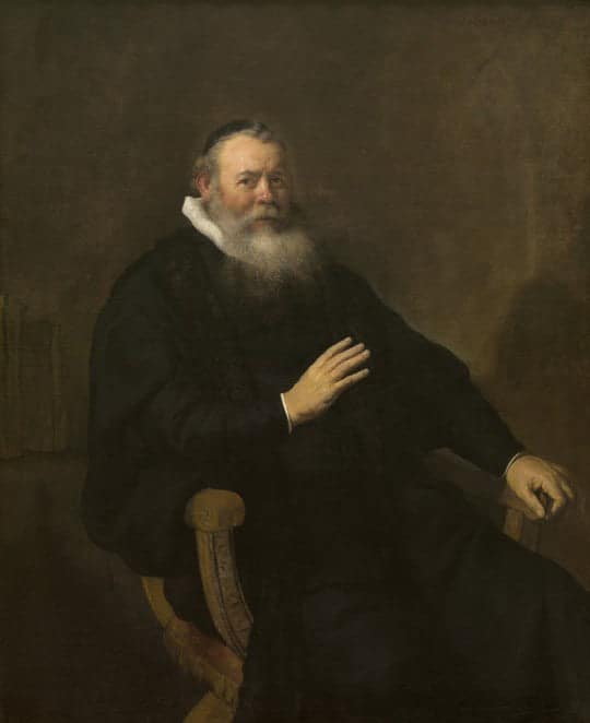 Ritratto di Eleazar Swalmius (1582-1652) – Rembrandt van Rijn Rembrandt van Rijn 70x85