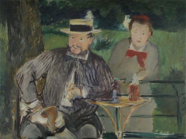 Ritratto di Ernest Hoschedé con sua figlia Marthe – Edouard Manet Édouard Manet 85x75