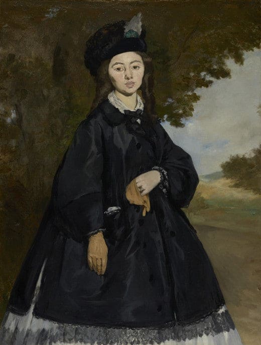 Ritratto di Madame Brunet – Edouard Manet Édouard Manet 70x85