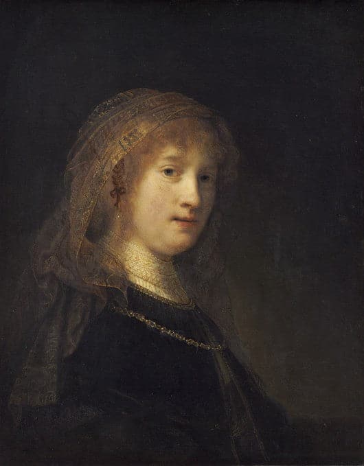 Ritratto di Saskia van Uylenburgh – Rembrandt van Rijn Rembrandt van Rijn 70x85