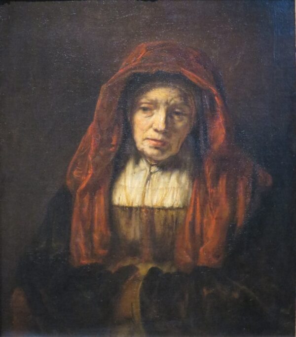 Ritratto di una vecchia donna – Rembrandt van Rijn Rembrandt van Rijn 70x70