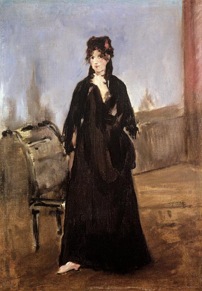 Ritratto di Berthe Morisot con scarpe rosa – Edouard Manet Édouard Manet 70x105