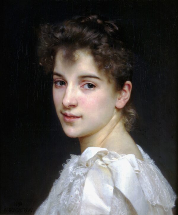 Ritratto di Gabrielle Cot – William Bouguereau William Bouguereau 70x85