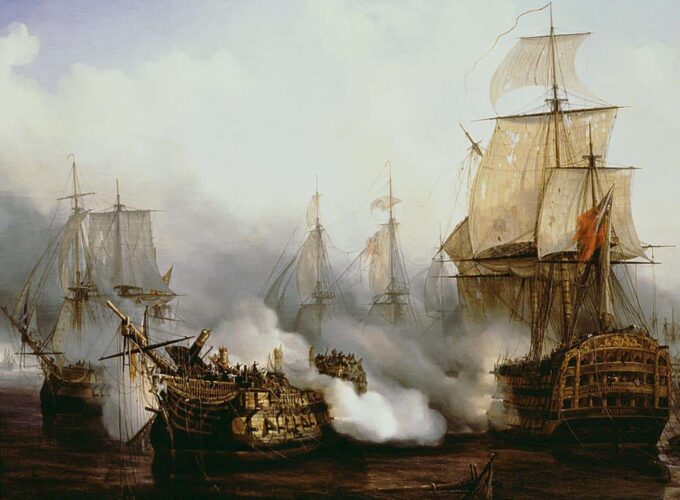 La battaglia di Trafalgar – Louis Philippe Crepin Louis-Philippe Crépin 85x75