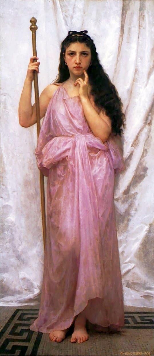 Giovane sacerdotessa – William Bouguereau William Bouguereau 70x160