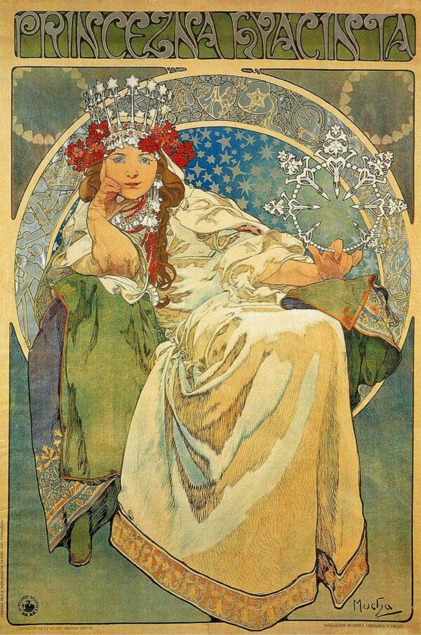 Principessa Iacinto – Mucha Alfons Mucha 70x105