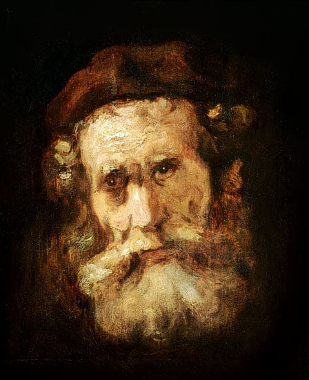 Un Rabbino – Rembrandt van Rijn Rembrandt van Rijn 70x85