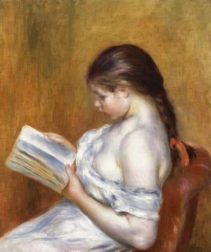 Lectura di Pierre-Auguste Renoir Pierre-Auguste Renoir 70x85