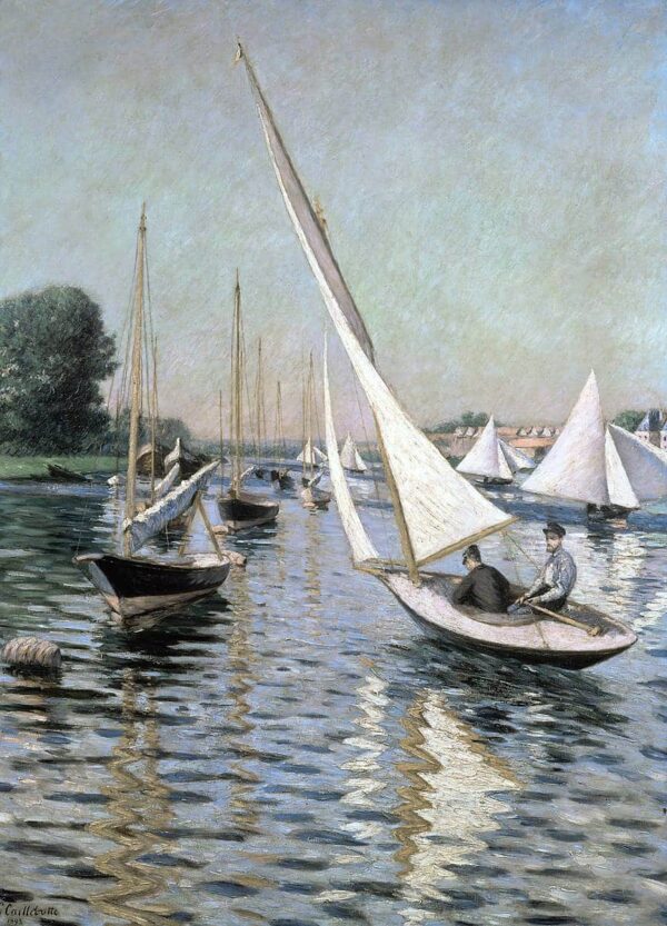 Regate ad Argenteuil – Caillebotte Gustave Caillebotte 70x105