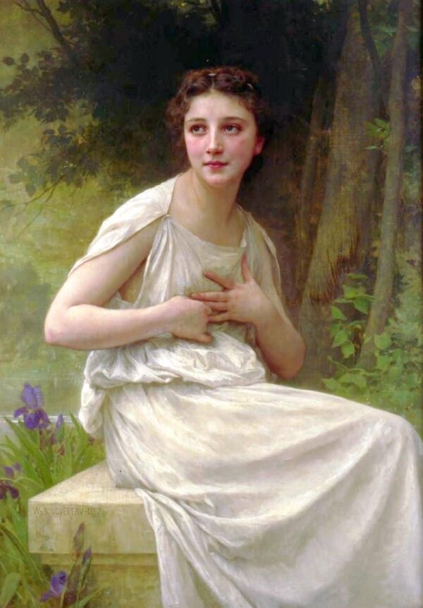 Riflessione di William Bouguereau William Bouguereau 70x105