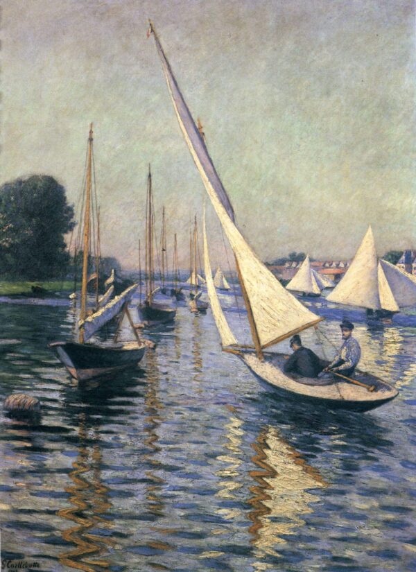 Regata ad Argenteuil – Caillebotte Gustave Caillebotte 70x105