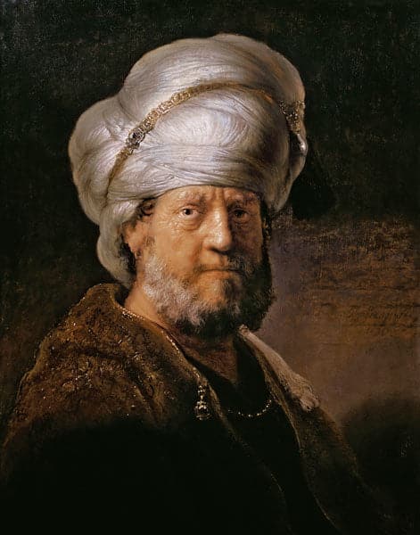 Rembrandt, Ritratto di un Orientale – Rembrandt van Rijn Rembrandt van Rijn 70x85