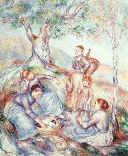 Pausa durante il lavoro di raccolta – Pierre-Auguste Renoir Pierre-Auguste Renoir 70x85