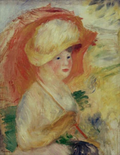 Donna con un parasole 1883 – Pierre-Auguste Renoir Pierre-Auguste Renoir 70x85