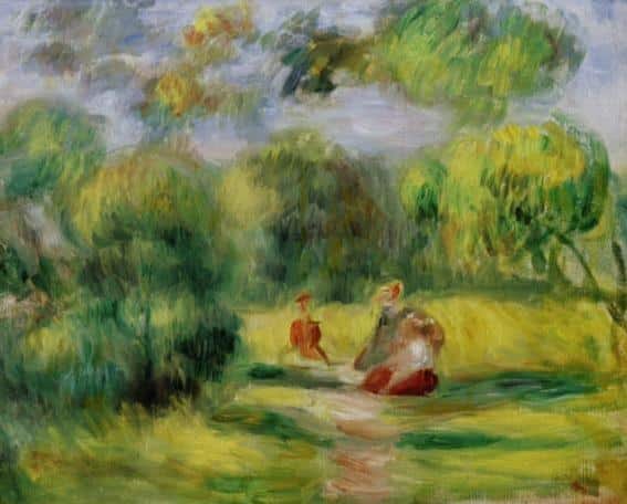 Paesaggio con persone – Pierre-Auguste Renoir Pierre-Auguste Renoir 85x75