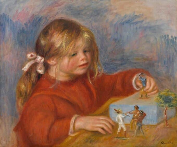 Claude Renoir che gioca, verso il 1905 – Pierre-Auguste Renoir Pierre-Auguste Renoir 85x75