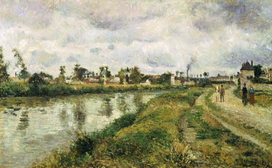 Paesaggio fluviale vicino ad Argenteuil – Camille Pissarro Camille Pissarro 105x70