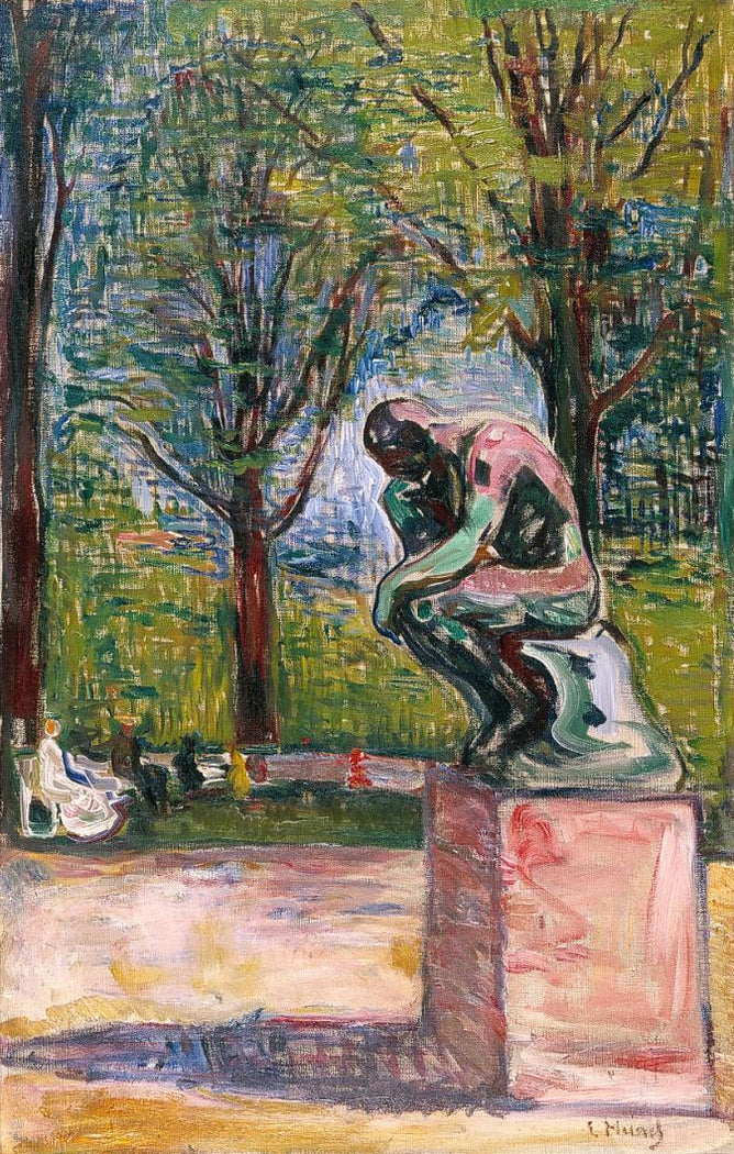 Il pensatore di Rodin – Edvard Munch Edvard Munch 70x105