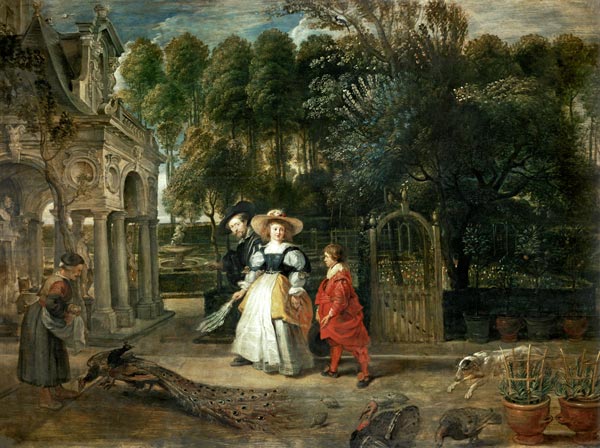 Rubens nel suo giardino con Hélène Fourment – Peter Paul Rubens Peter Paul Rubens 85x75