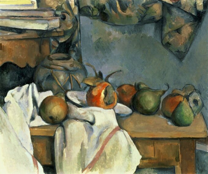 Natura morta con un vaso di zenzero – Paul Cézanne Paul Cézanne 85x75