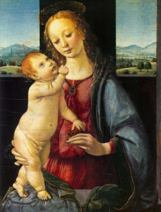 Madonne Dreyfus – Léonardo da Vinci Léonard da Vinci 70x85