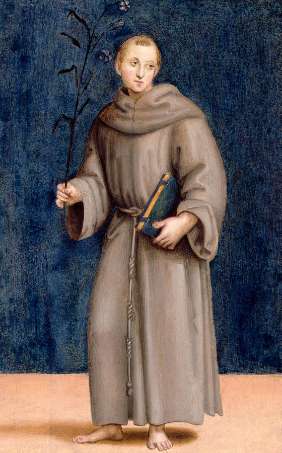 San Antonio di Padova del trittico Colonna – Raffaello (pittore) Raffaello Sanzio 70x105