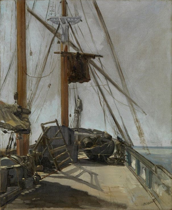 Il ponte della nave – Edouard Manet Édouard Manet 70x85