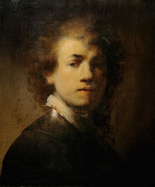 Autoritratto con Collo – Rembrandt van Rijn Rembrandt van Rijn 70x85