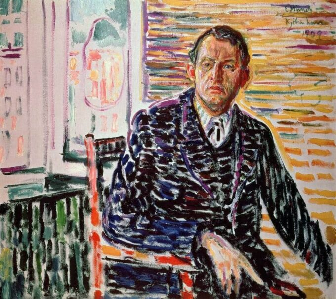 Autoritratto in una camicia blu – Edvard Munch Edvard Munch 70x70