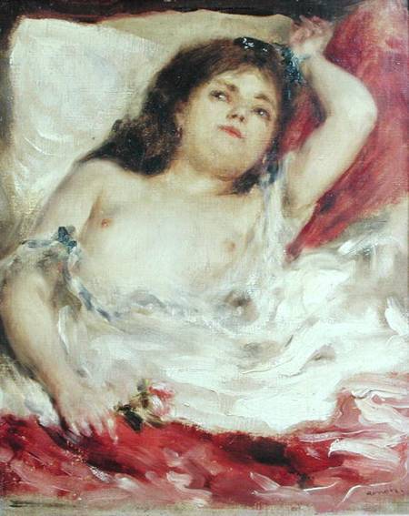 Donna semi-nuda a letto: La Rosa – Pierre-Auguste Renoir Pierre-Auguste Renoir 70x85