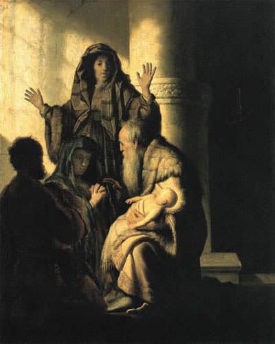 Simon nel tempio II – Rembrandt van Rijn Rembrandt van Rijn 70x85