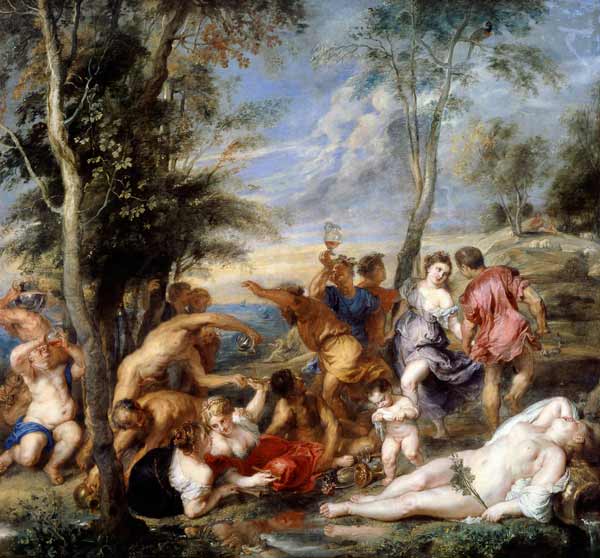 Bacchanale degli Andriani di Tiziano – Peter Paul Rubens Peter Paul Rubens 70x70