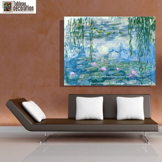 Ninfee – Tavolo Monet "Les Nymphéas" di Claude Monet 85x75 5